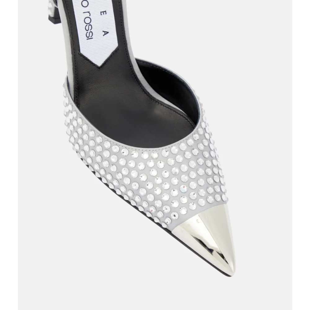 NWT Authentic - Sergio Rossi x Area 95mm rhinestone pumps size 39EU